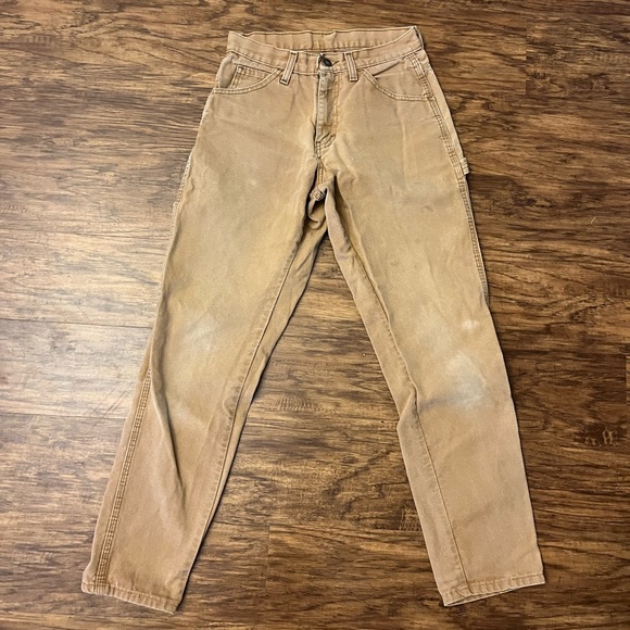Dickie’s tan carpenter pants 28x30 - Picture 3 of 8